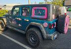 Removable Rear Side Windows (2 units) for 2018+ Jeep JL Wrangler