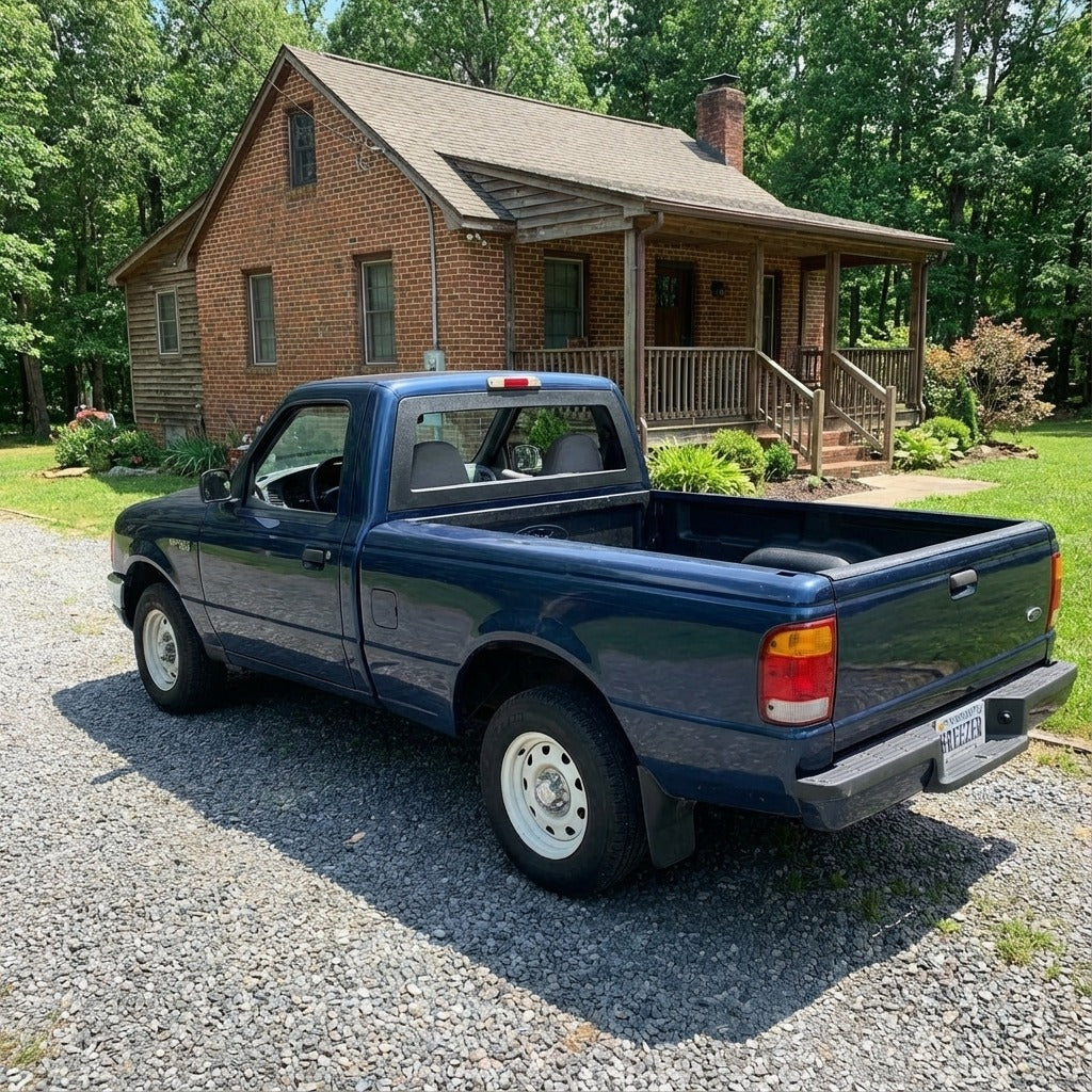 Breezer window with ABS frame on a 1983-1997 Ford Ranger Reg Cab pickup truck