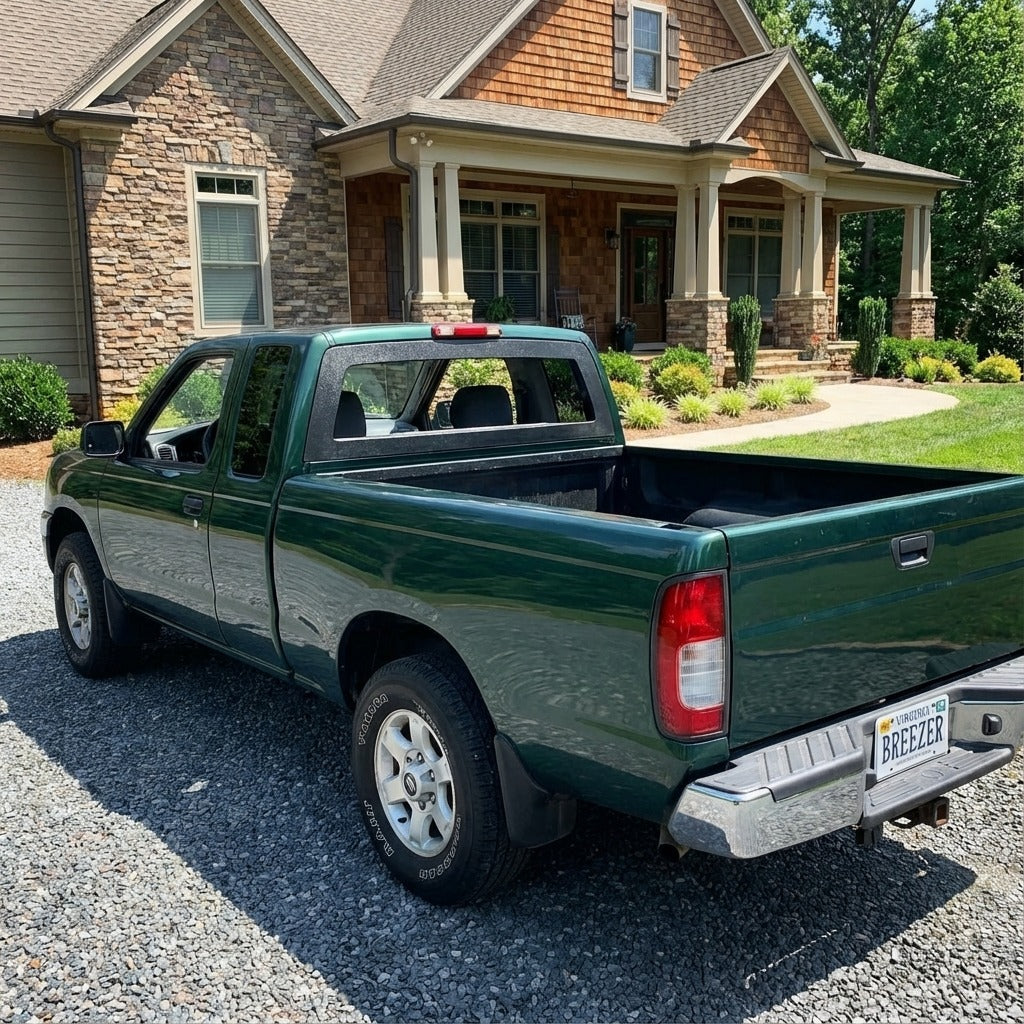 Breezer window with ABS frame on a 1998-2004 Nissan Frontier pickup truck