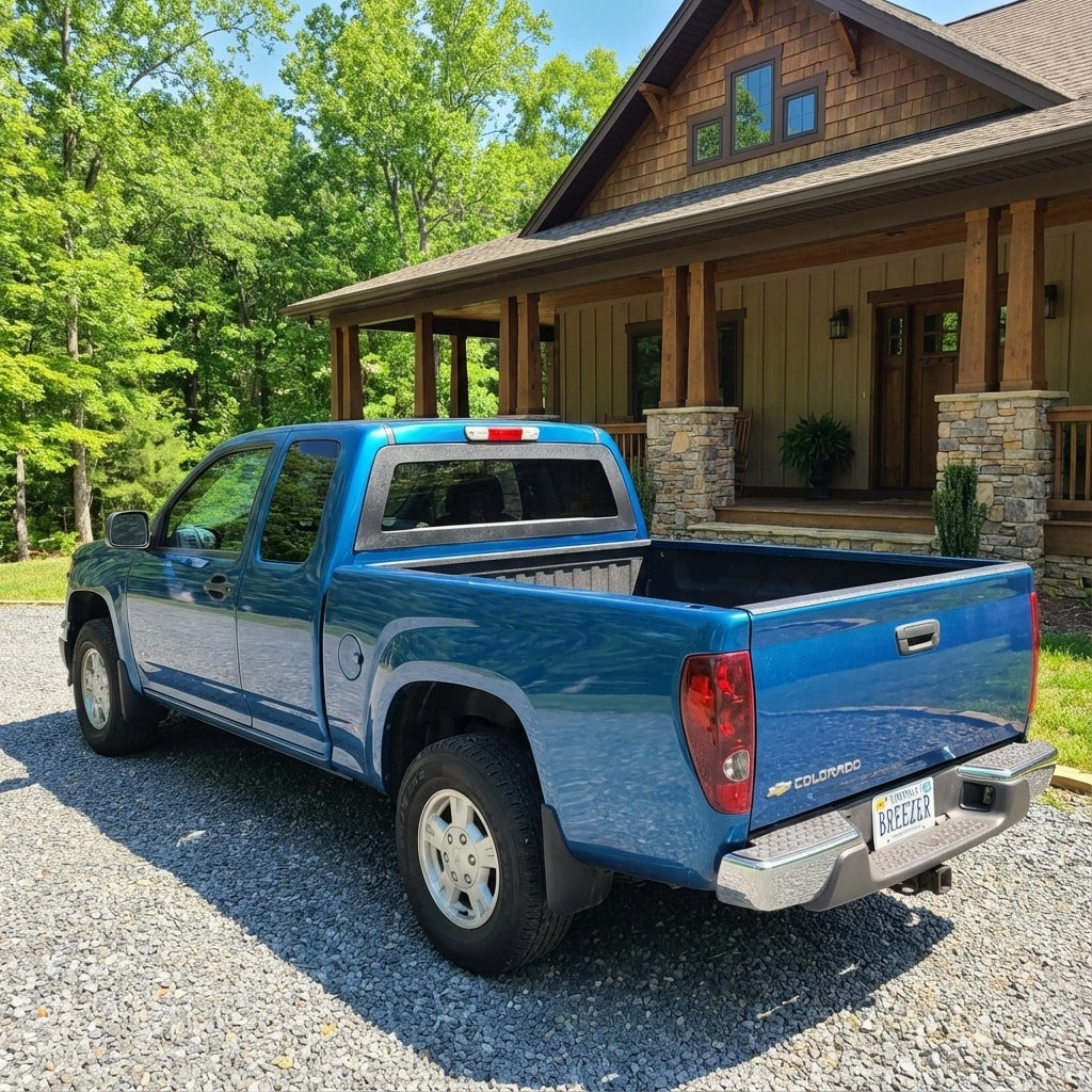 Breezer window with ABS frame on a 2004-2012 Chevy Colorado pickup truck