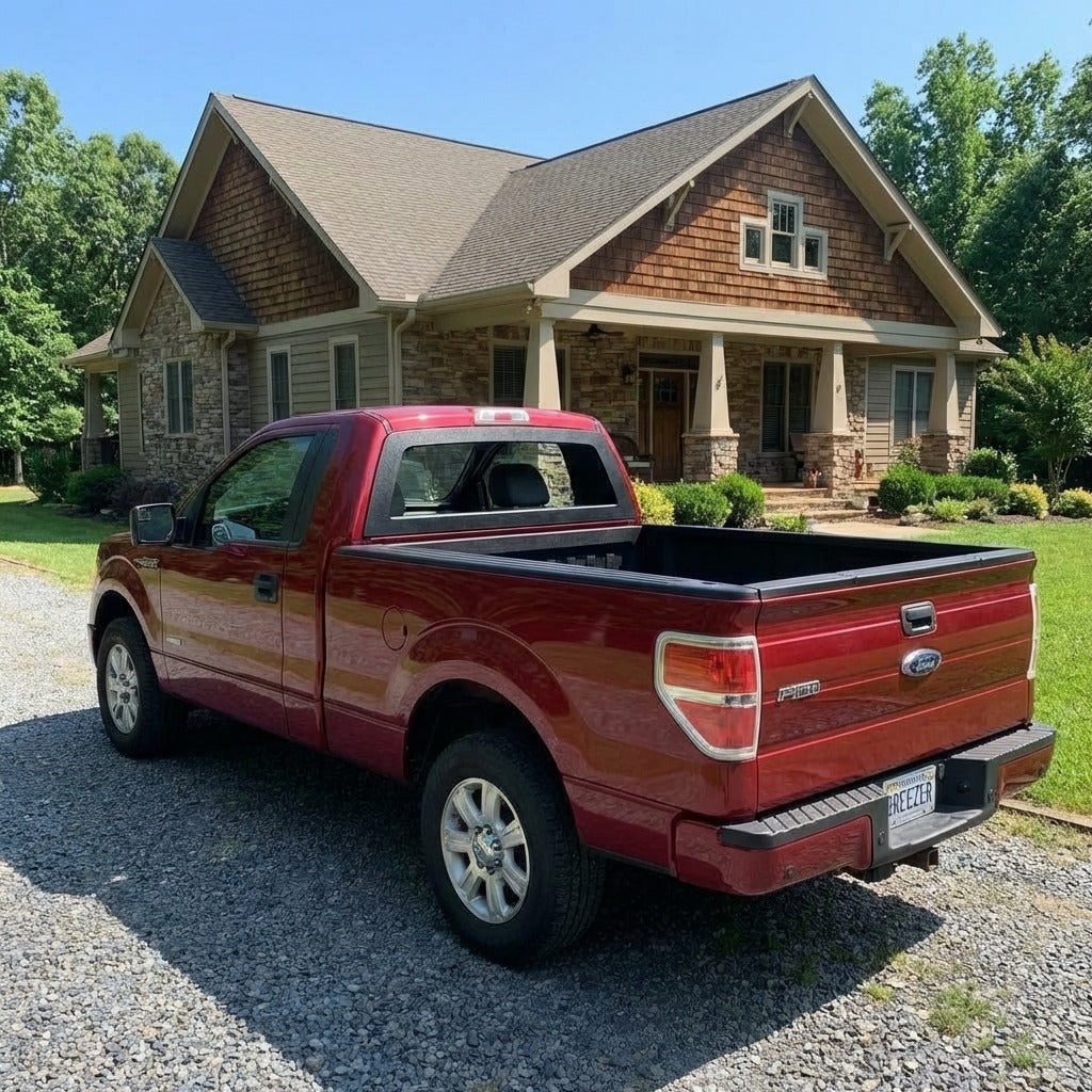 Breezer window with ABS frame on a 2004-2014 Ford F-150 pickup truck