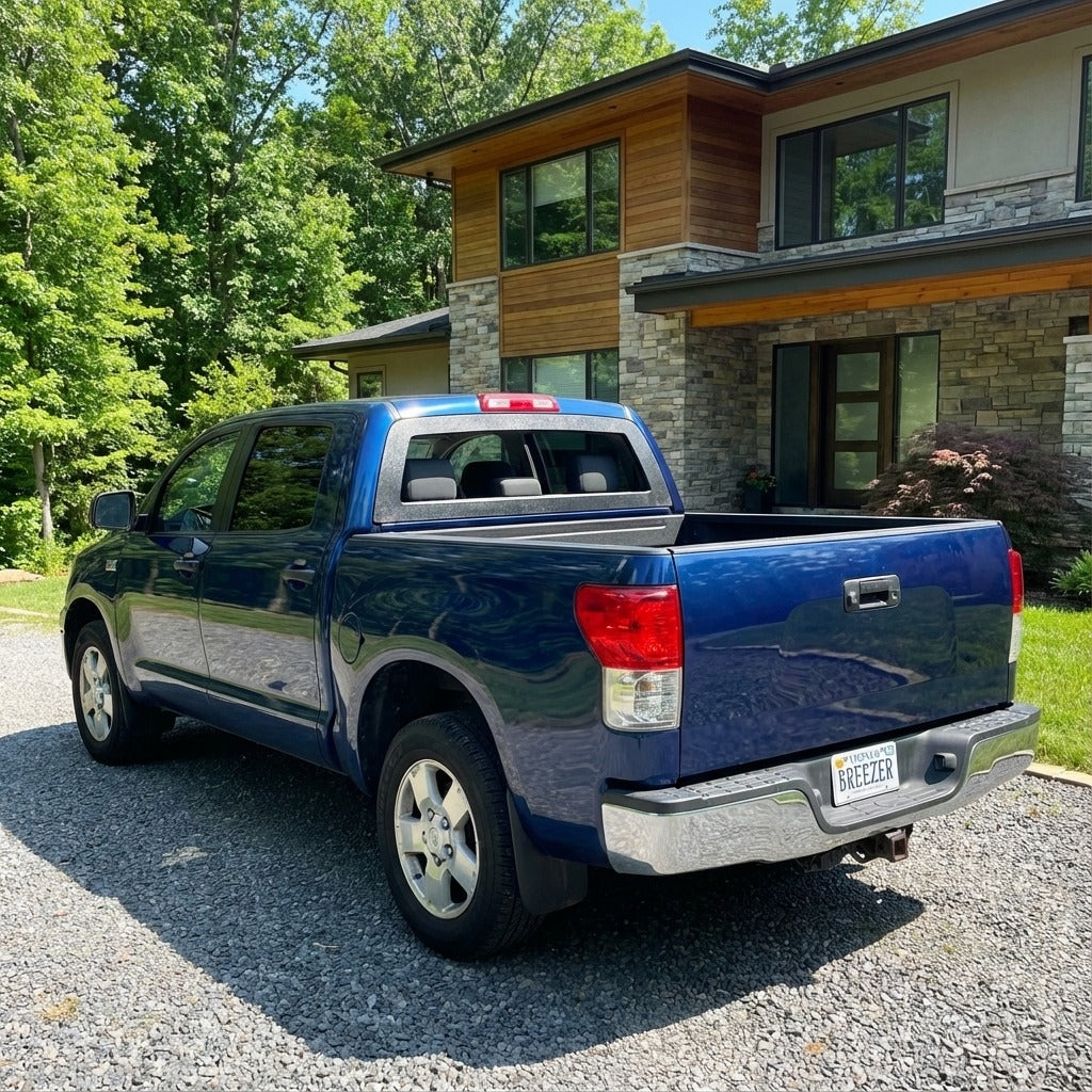 Breezer window with ABS frame on a 2007+ Toyota Tundra pickup truck