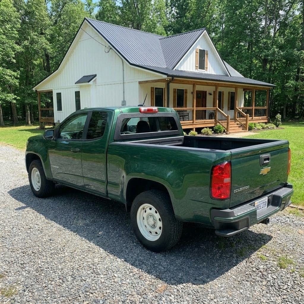 Breezer window with ABS frame on a 2015+ Chevy Colorado pickup truck